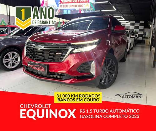 CHEVROLET EQUINOX 1.5 16V TURBO GASOLINA RS AUTOMÁTICO CHEVROLET EQUINOX 1.5 16V TURBO GASOLINA RS AUTOMÁTICO